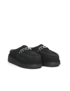 PANTOFOLA CON PELO ESKIMO METAL LOGO