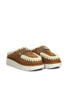 PANTOFOLA CON PELO ESKIMO METAL LOGO